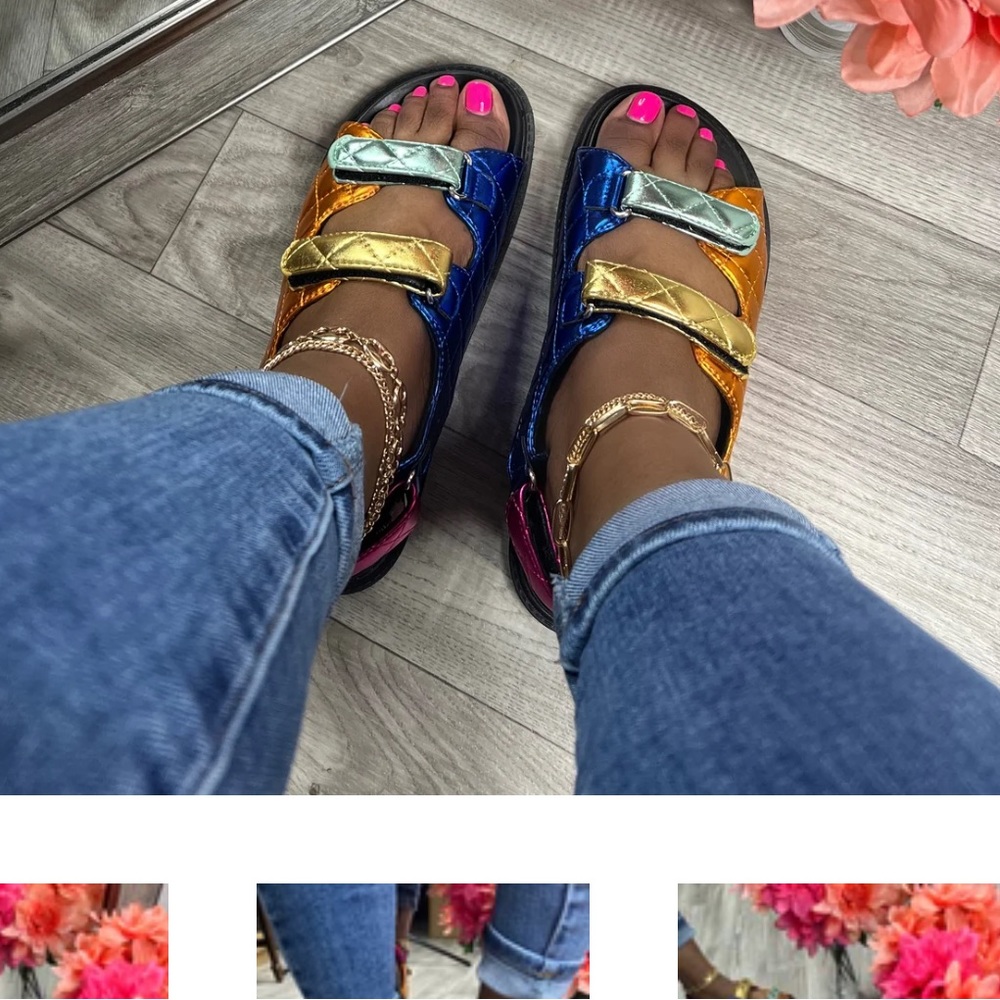 Cape Robbin NEONOMI Kurt Geiger inspired sandals